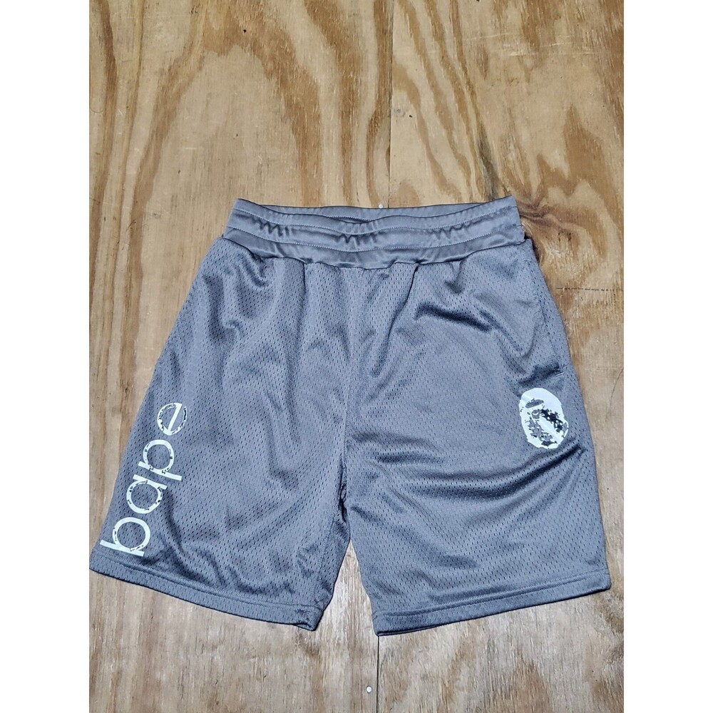 A BATHING APE BAPE HEAD LOGO BASKETBALL Summer TRAINING Club MESH SHORTS @i9